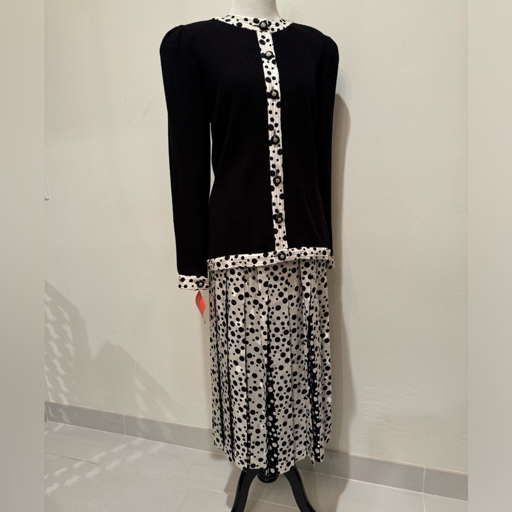 Vintage Anne Crimmins Sweater Skirt Set